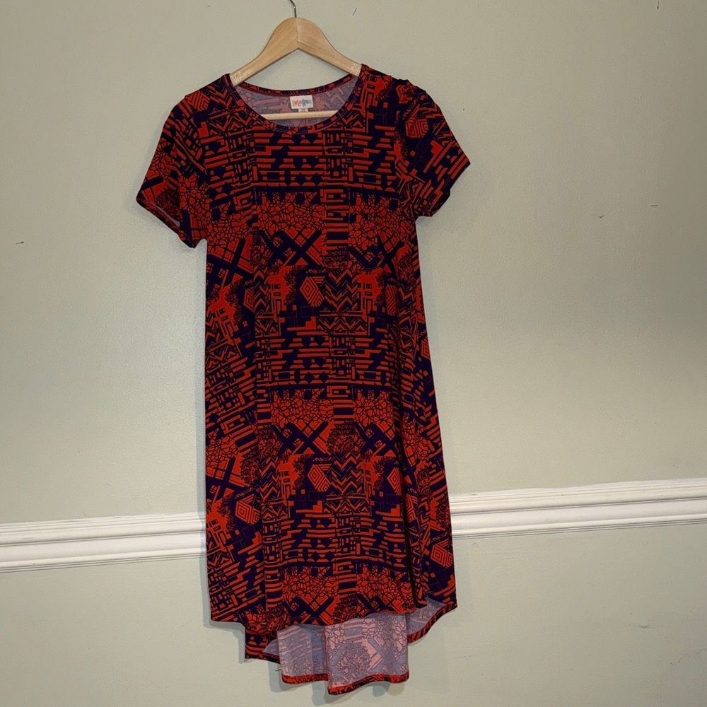 LuLaRoe Tribal Print Short Sleeve Dress Size XS